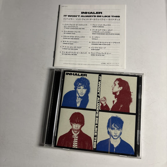 Inhaler – It Won't Always Be Like This (CD, 2021) Japan Bonus Track UICP-1211