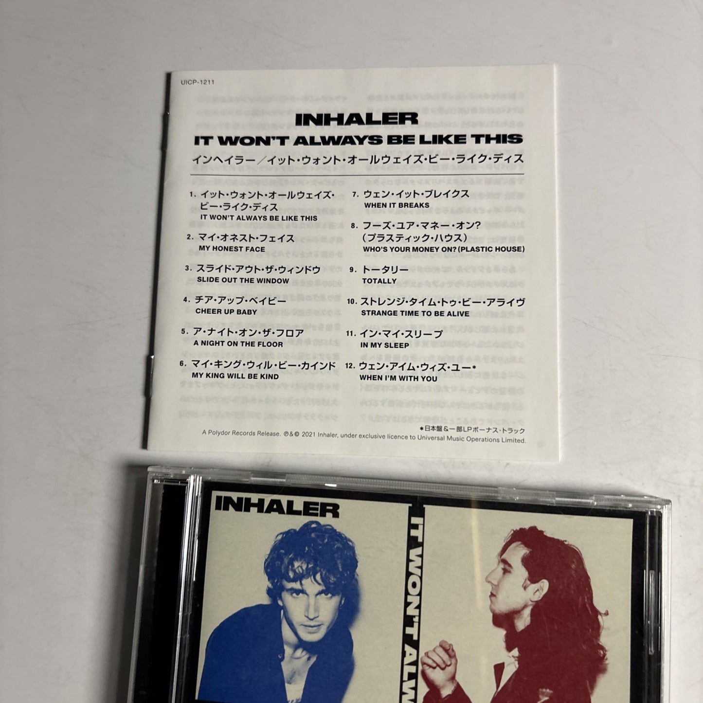 Inhaler – It Won't Always Be Like This (CD, 2021) Japan Bonus Track UICP-1211
