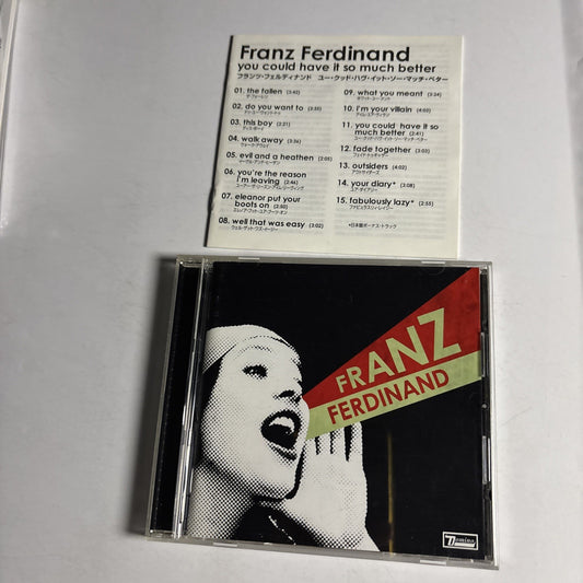 Franz Ferdinand – You Could Have It So Much Better (CD, 2005) Japan EICP 555