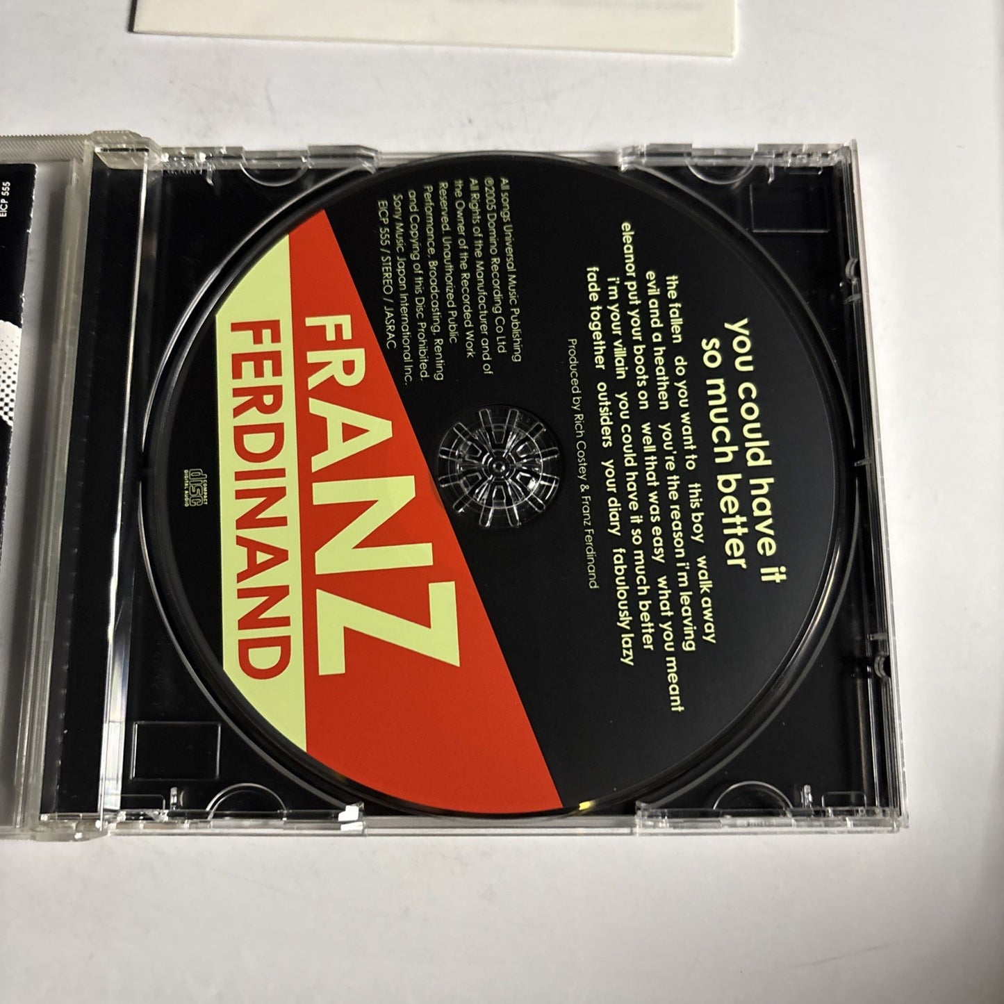 Franz Ferdinand – You Could Have It So Much Better (CD, 2005) Japan EICP 555