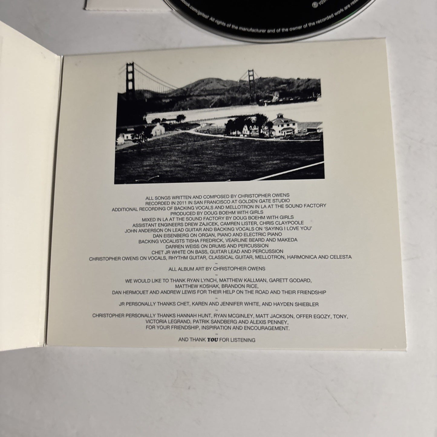 Girls – Father, Son, Holy Ghost (CD, 2011) Japan Bonus Track YRCG-90062