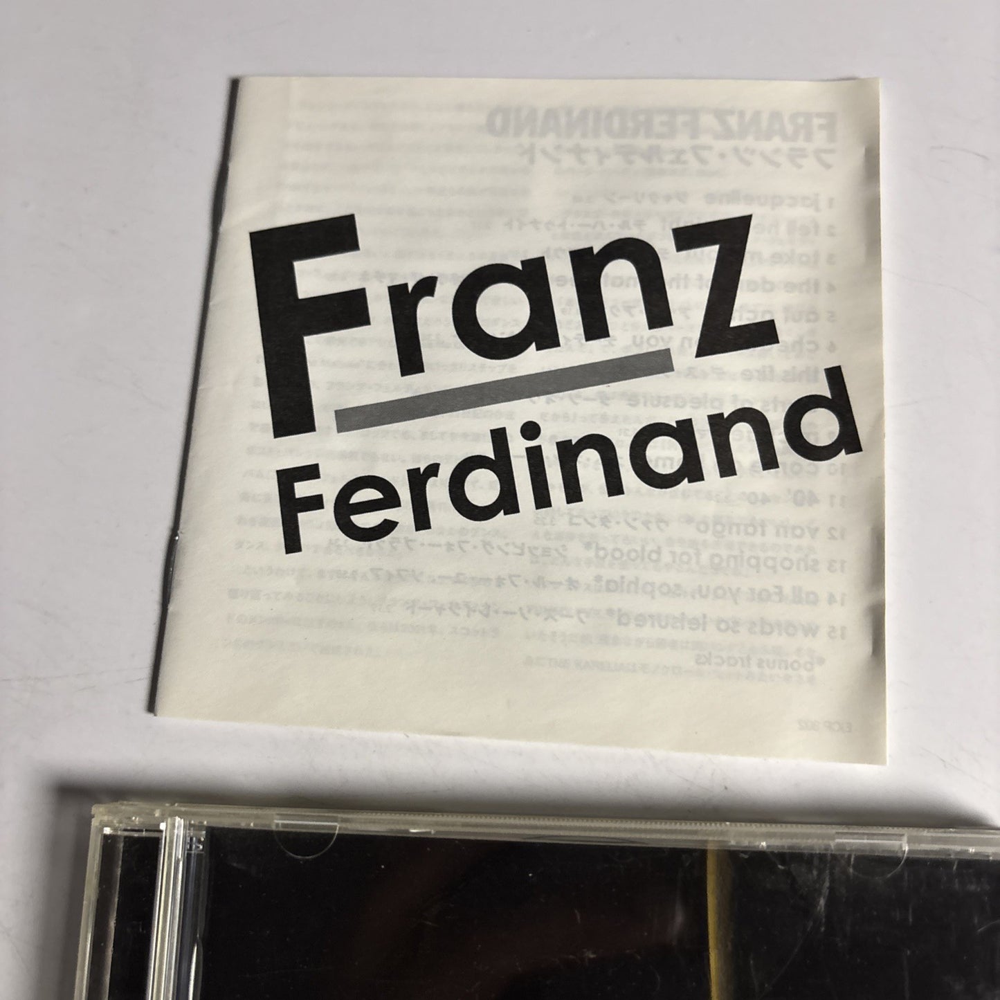 Franz Ferdinand – Franz Ferdinand (CD, 2004) Japan EICP 392