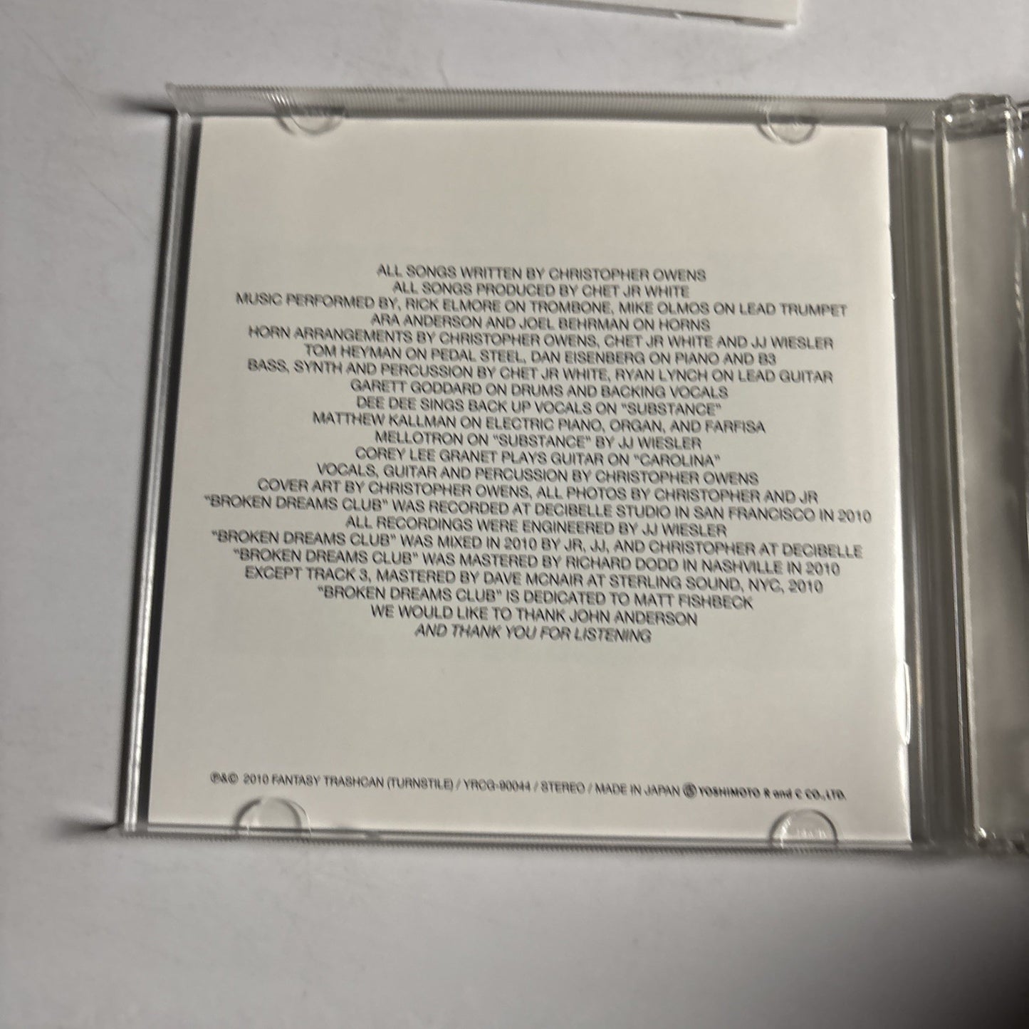 Girls – Broken Dreams Club (CD, 2010) Japan YRCG-90044