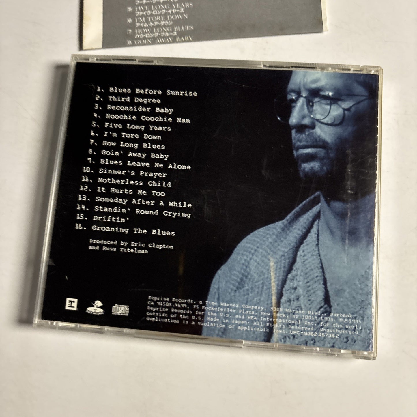 Eric Clapton – From The Cradle (CD, 1994)  Japan WPCR-90