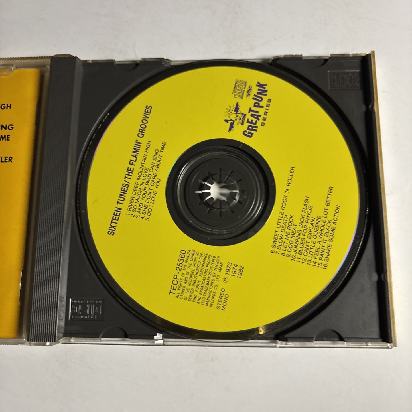 The Flamin' Groovies – Sixteen Tunes (CD, 1990) Japan TECP-25360