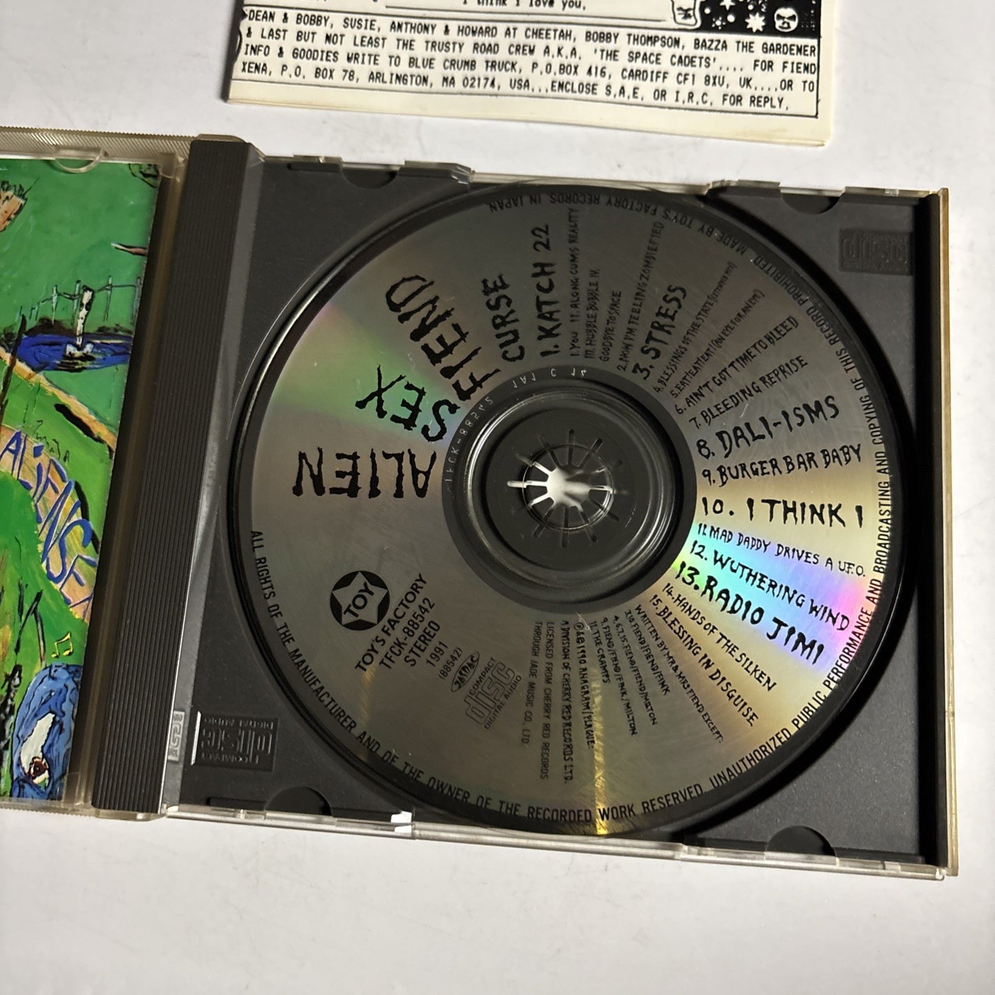 Alien Sex Fiend – Curse (CD, 1991) Japan TFCK-88542