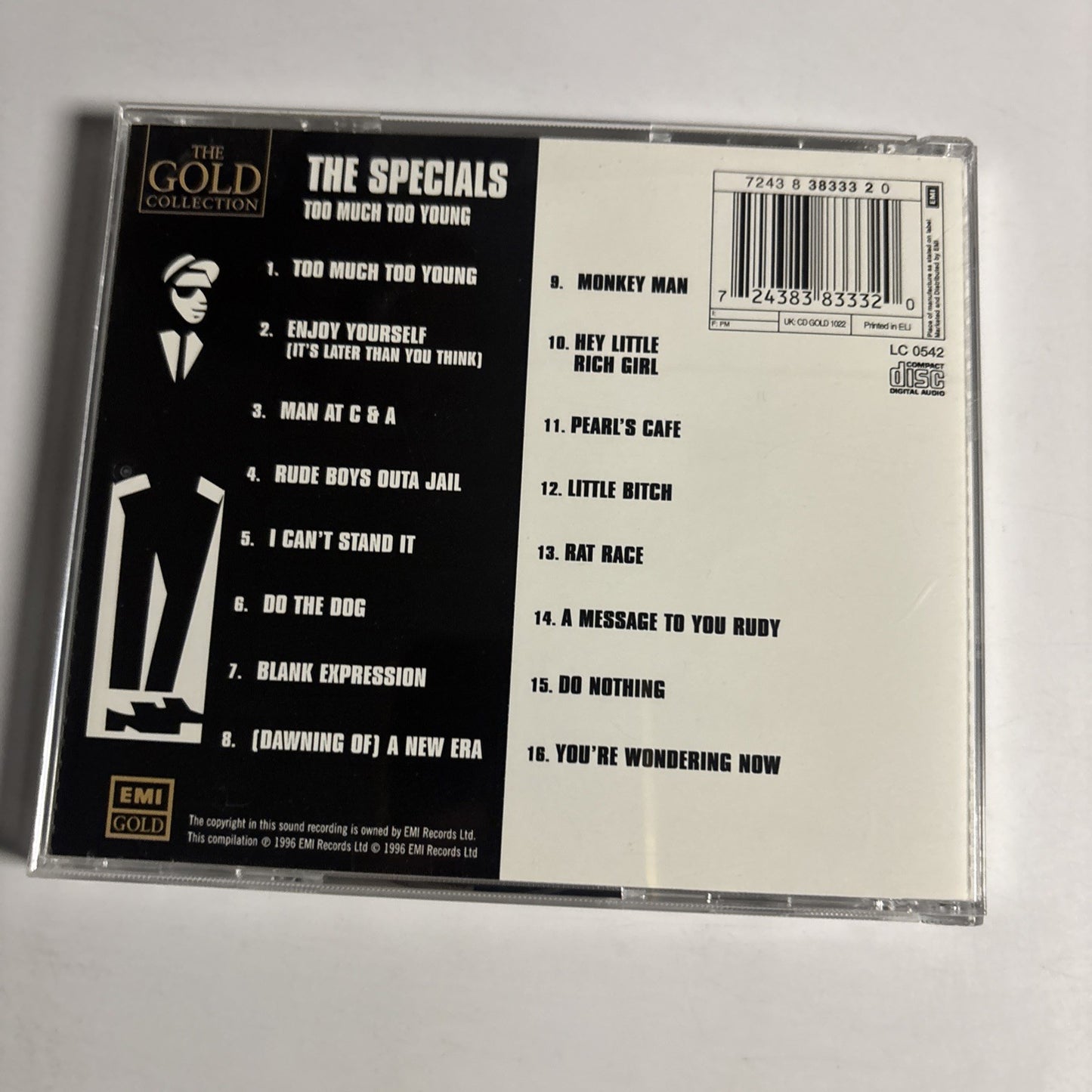 The Specials – Too Much Too Young (CD, 1996) Europe 7243 8 38333 2 0