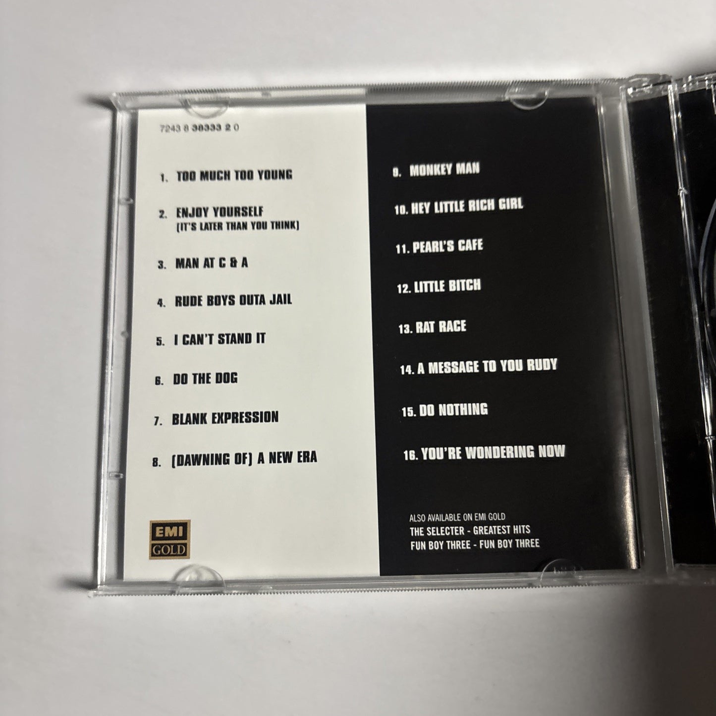 The Specials – Too Much Too Young (CD, 1996) Europe 7243 8 38333 2 0