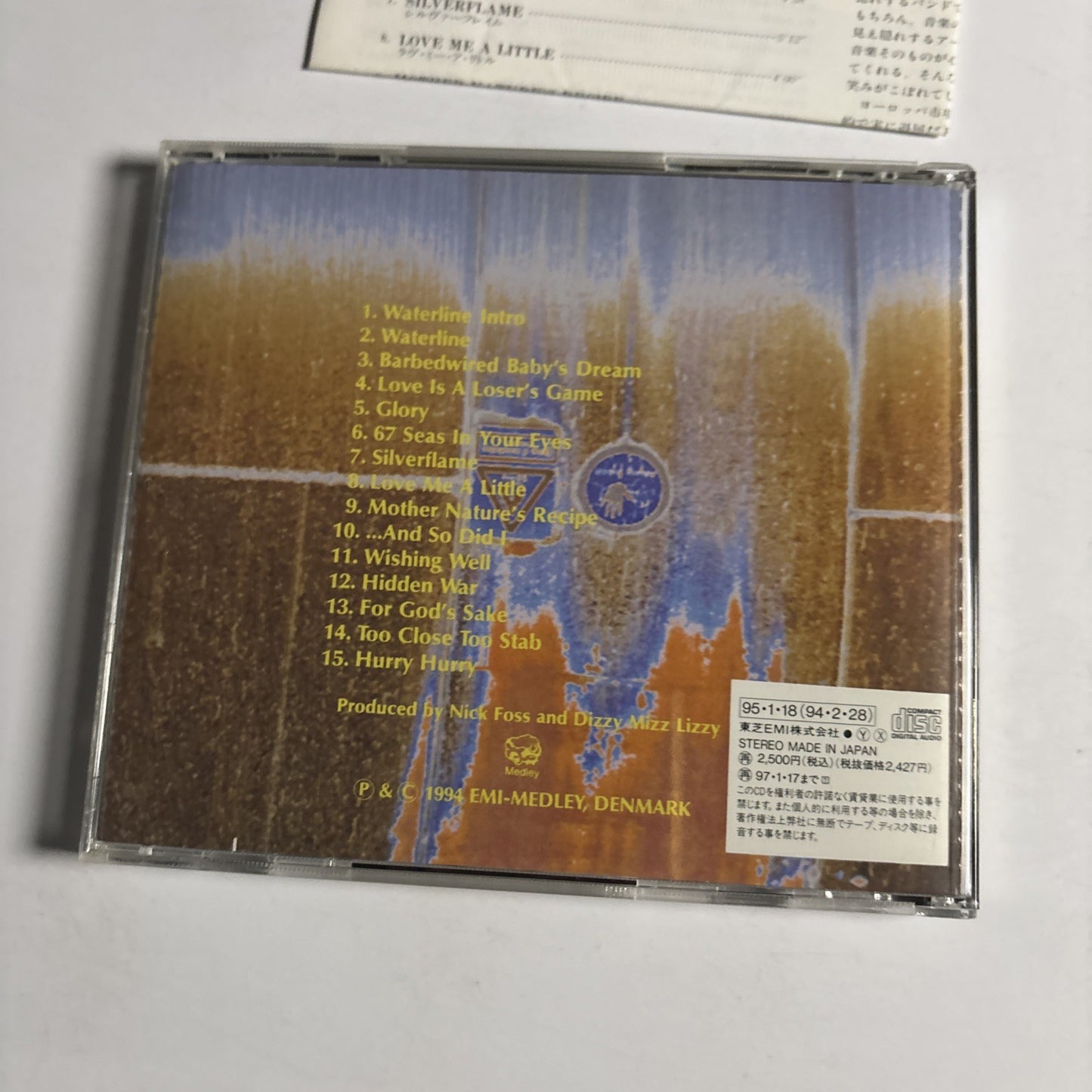Dizzy Mizz Lizzy – Dizzy Mizz Lizzy (CD, 1995) Japan Bonus Track TOCP-8460
