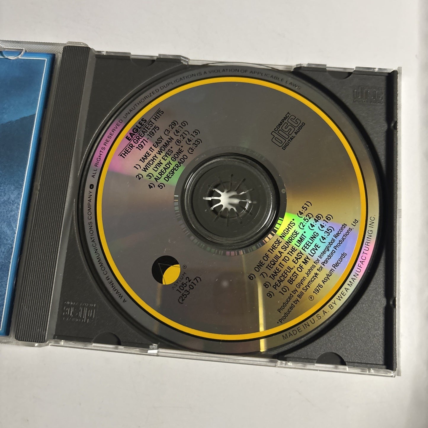 Eagles – Their Greatest Hits 1971-1975 (CD, 1998) US 105-2