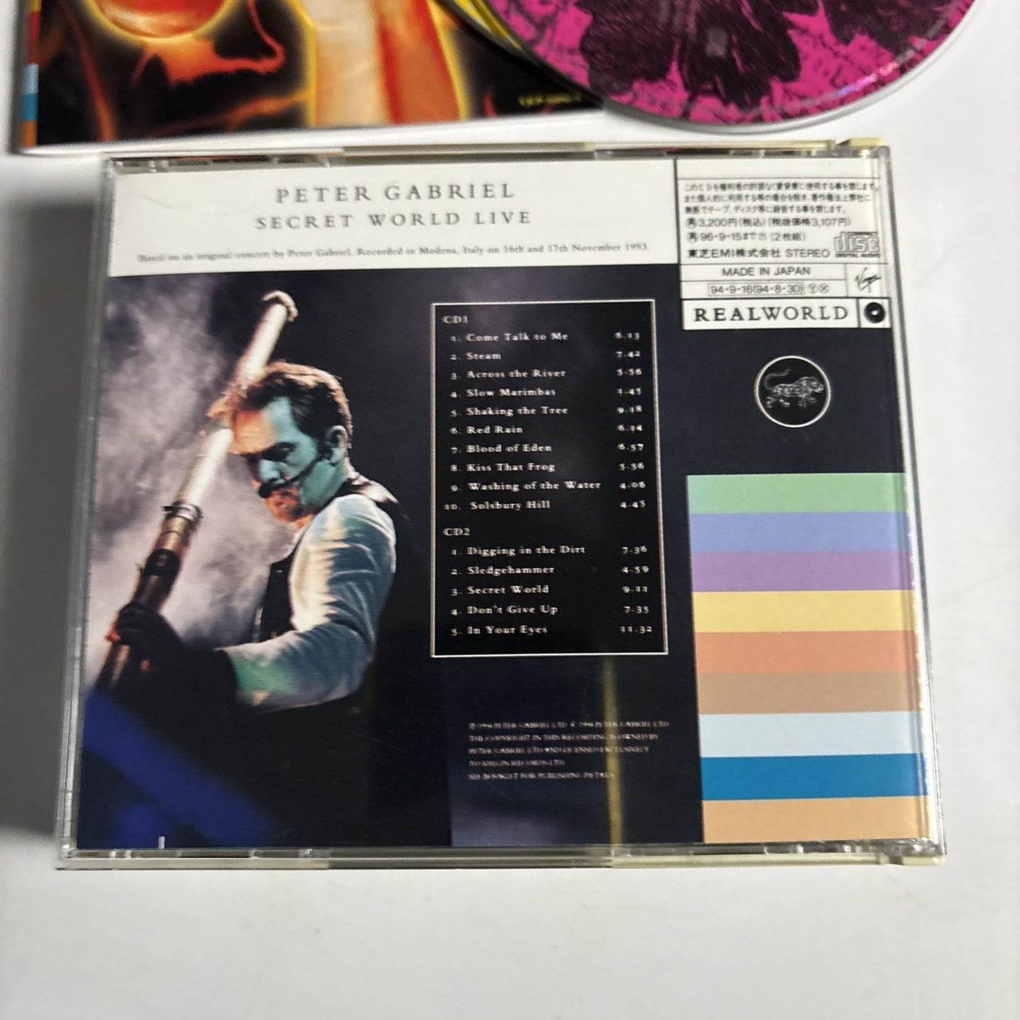 Peter Gabriel – Secret World Live (CD, 1994) Japan VJCP-36056-57