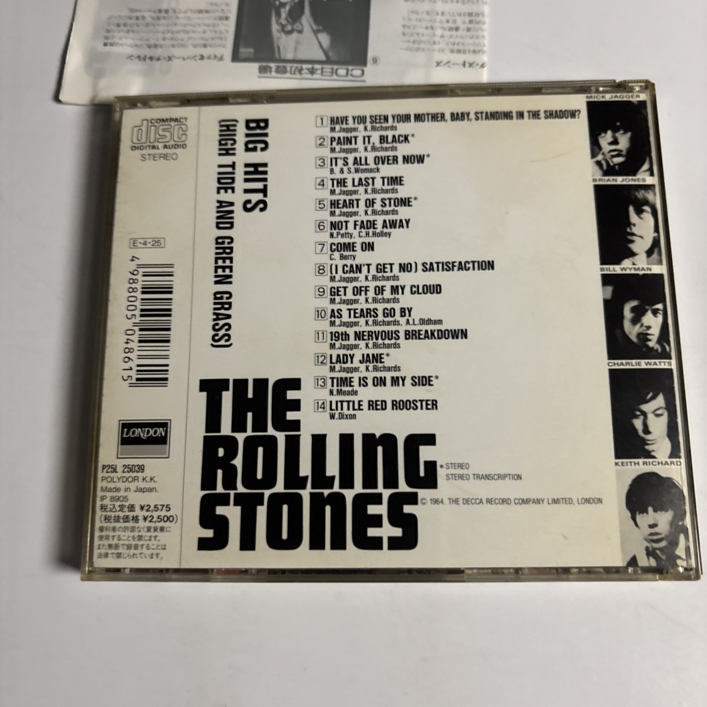 The Rolling Stones – Big Hits [High Tide And Green Grass] (CD, 1989) Japan