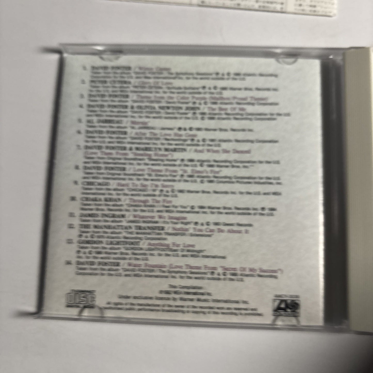 David Foster – A Touch Of David Foster (CD, 1997) Japan AMCY-3038