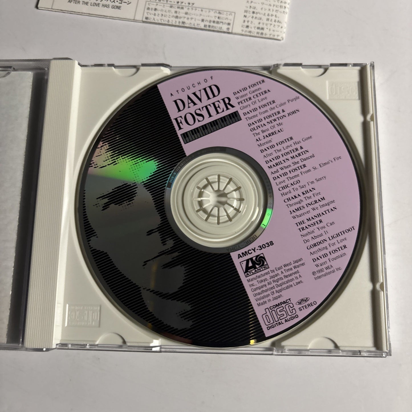 David Foster – A Touch Of David Foster (CD, 1997) Japan AMCY-3038