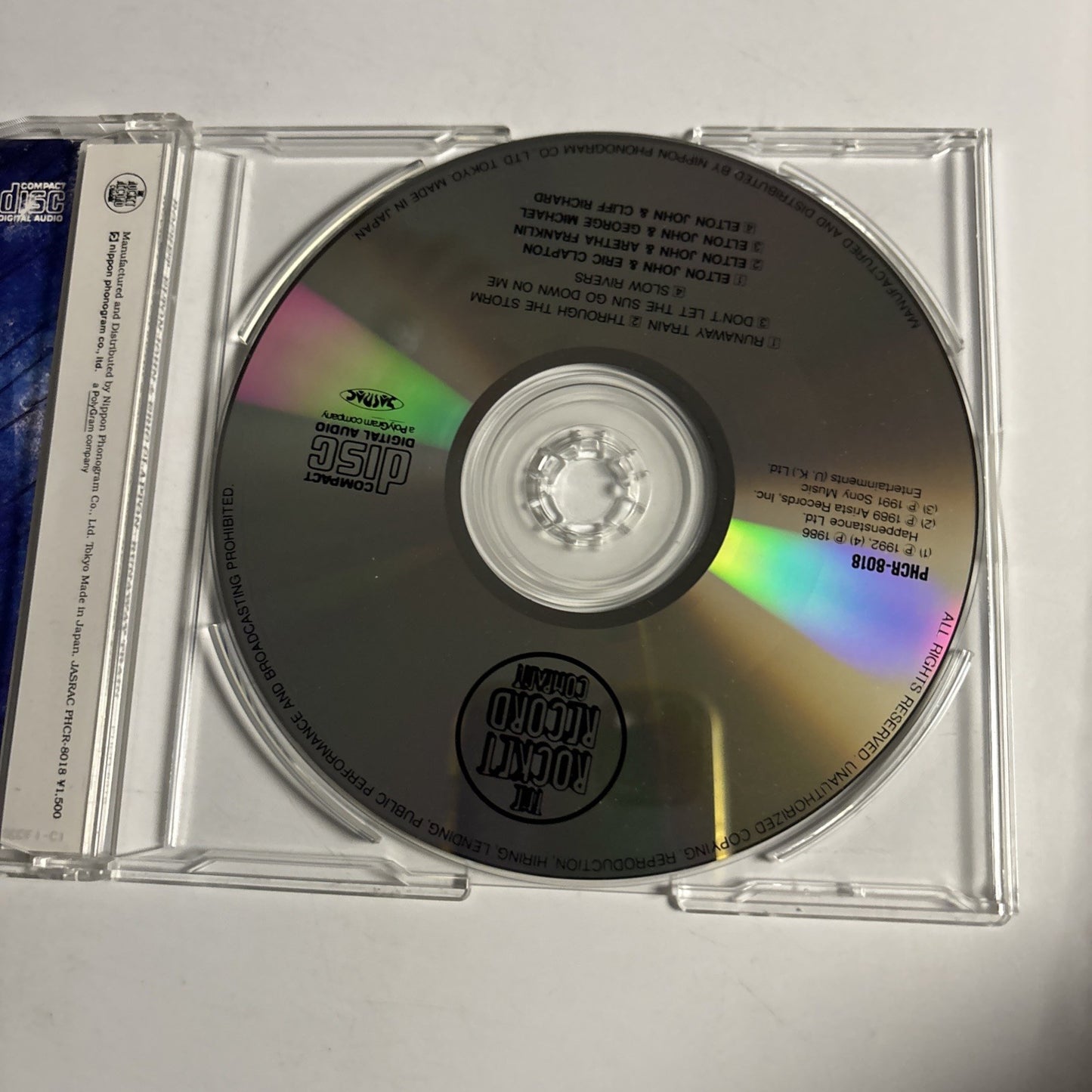 Elton John, Eric Clapton – Runaway Train (CD, 1992) Japan PHCR-8018