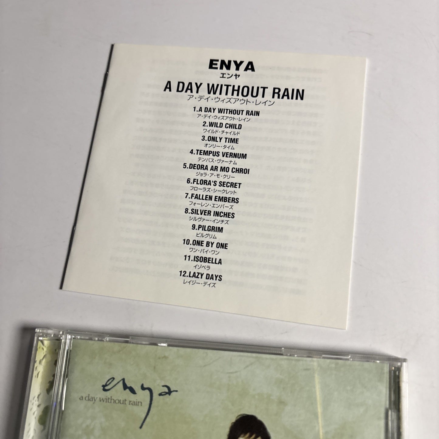Enya – A Day Without Rain (CD, 2000) Japan WPCR-11000