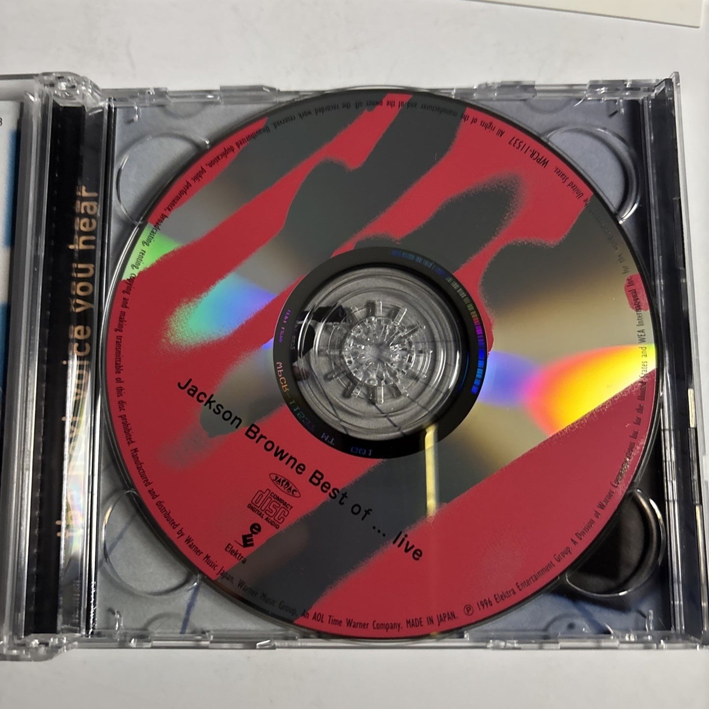 Jackson Browne – Best Of...Live / The Next Voice You Hear Best Of CD 2003 Japan