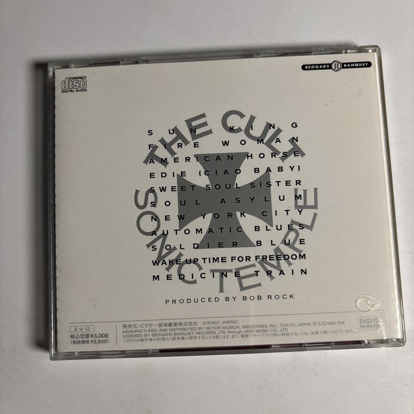 The Cult – Sonic Temple (CD, 1989) Japan VDP-1424