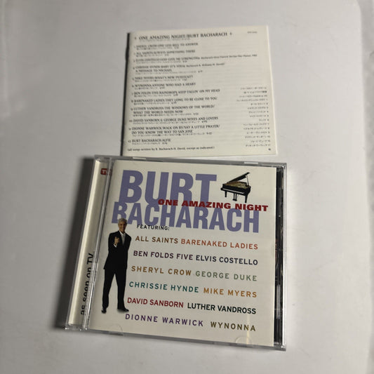 Burt Bacharach – One Amazing Night (CD, 1998) Japan VICP-60537