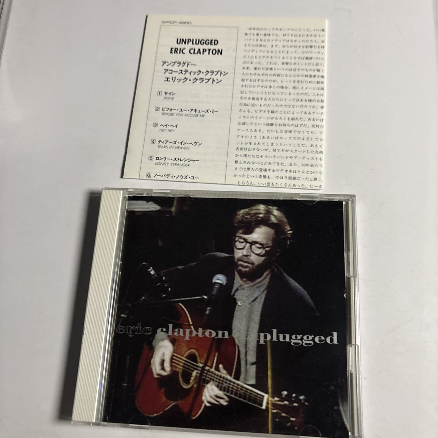 Eric Clapton – Unplugged (CD, 1992)  Japan WPCP-4950
