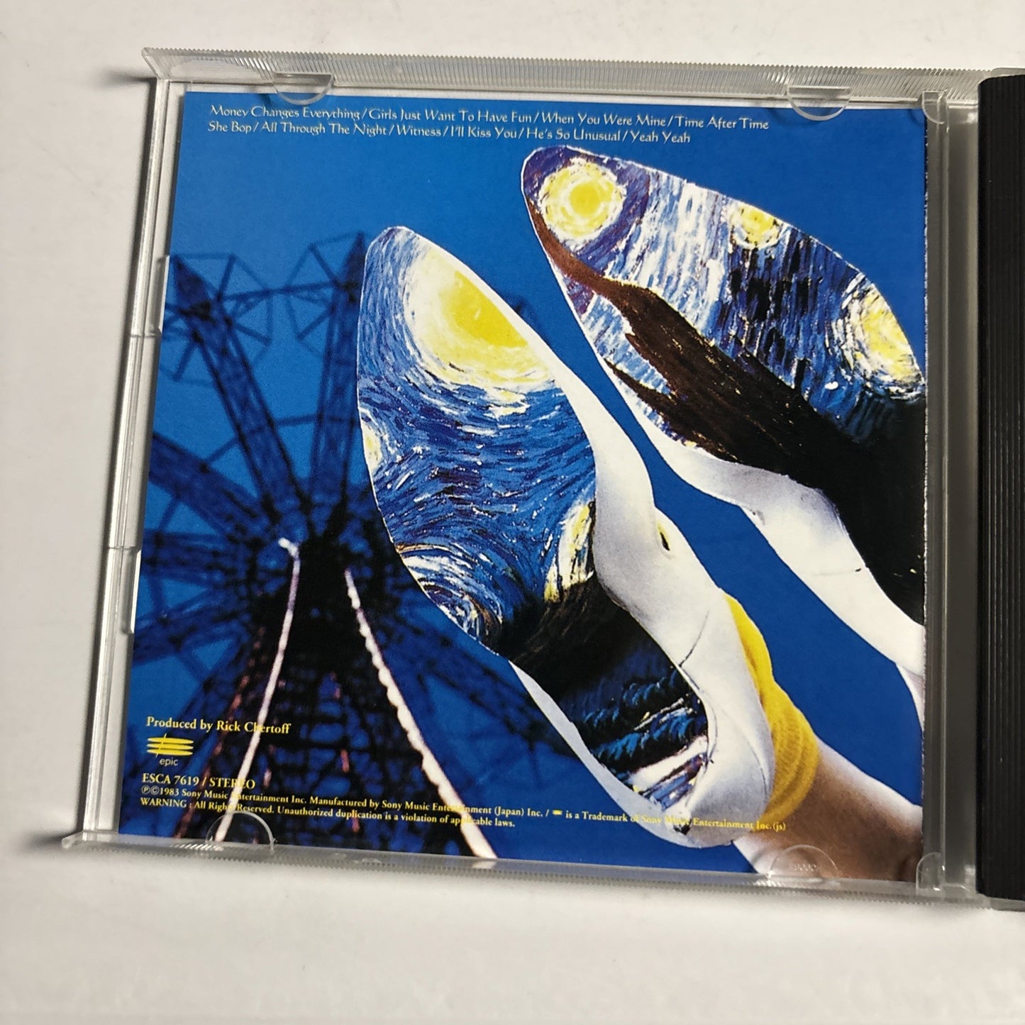 Cyndi Lauper – She's So Unusual (CD, 1996) Japan ESCA 7619