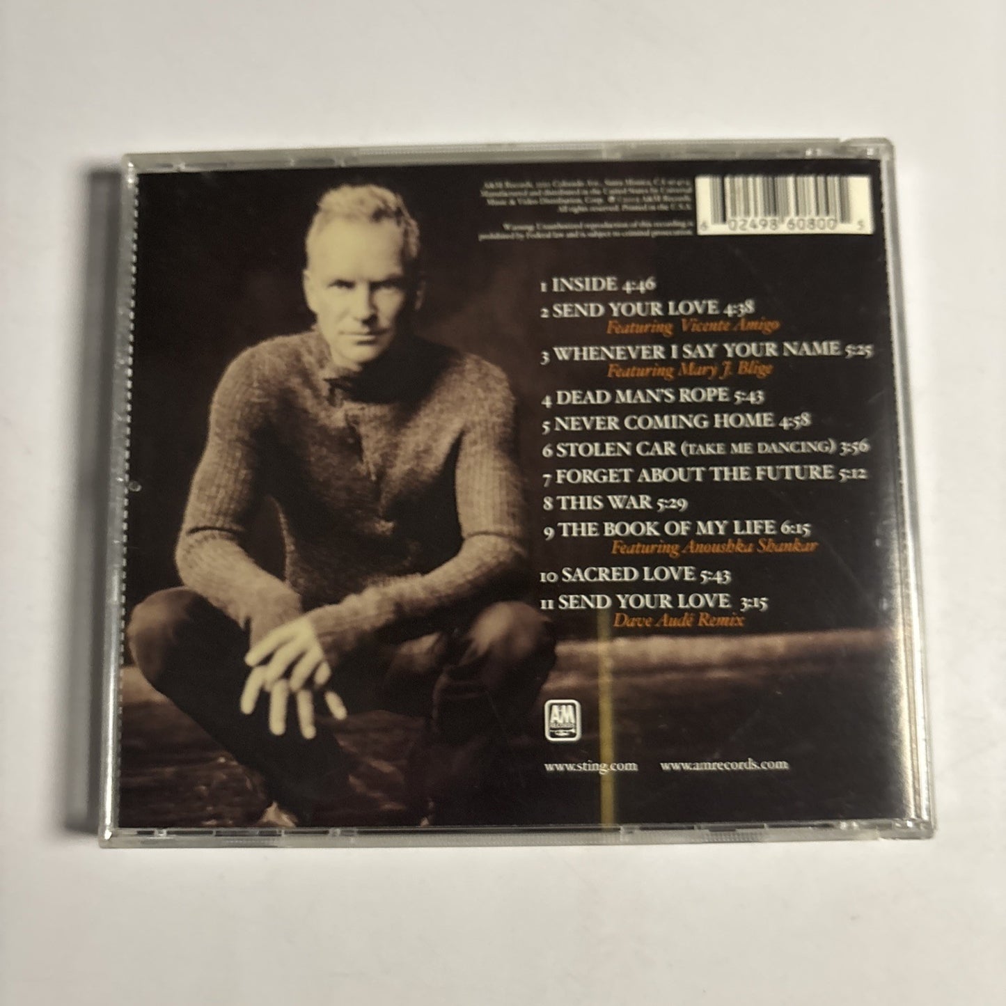 Sting – Sacred Love (CD, 2003) US B0001141-02