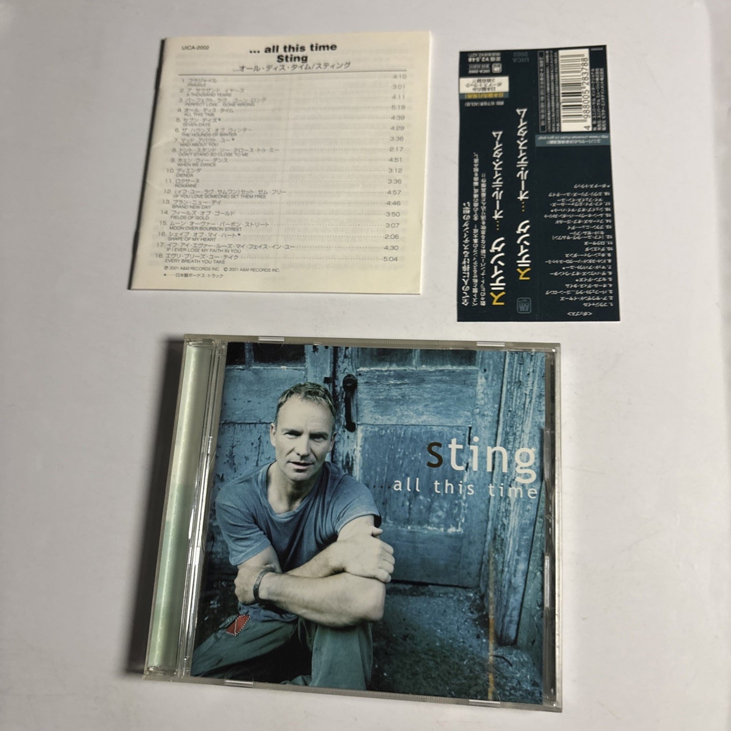 Sting – ...All This Time (CD, 2001) Japan Bonus Track Obi UICA-2002
