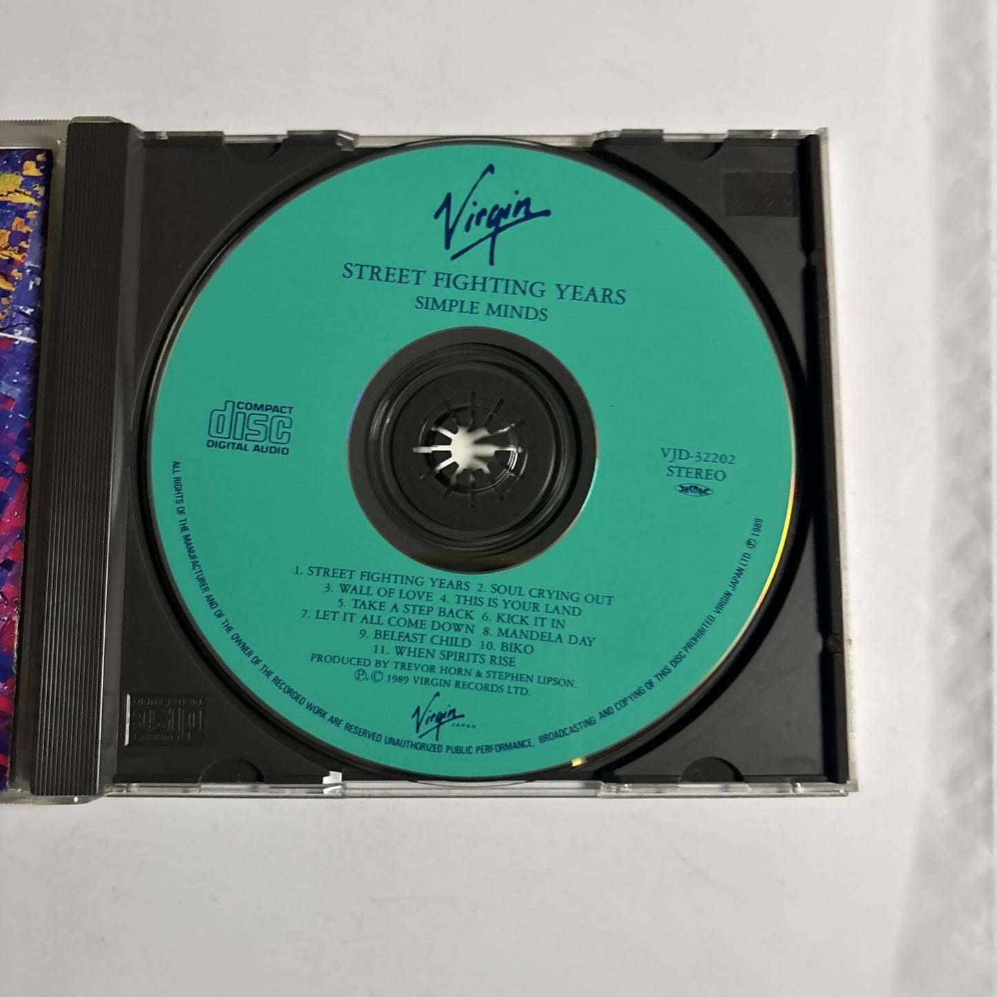 Simple Minds – Street Fighting Years (CD, 1989) Japan VJD-32202