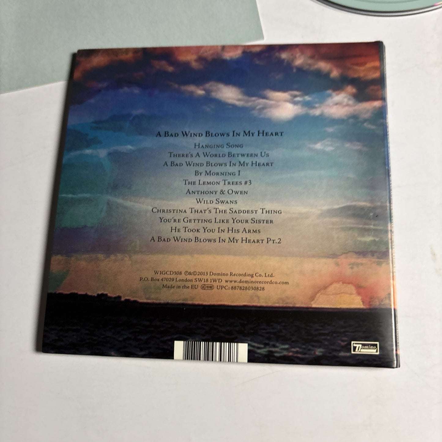 Bill Ryder-Jones – A Bad Wind Blows In My Heart (CD, 2013) Europe WIGCD308