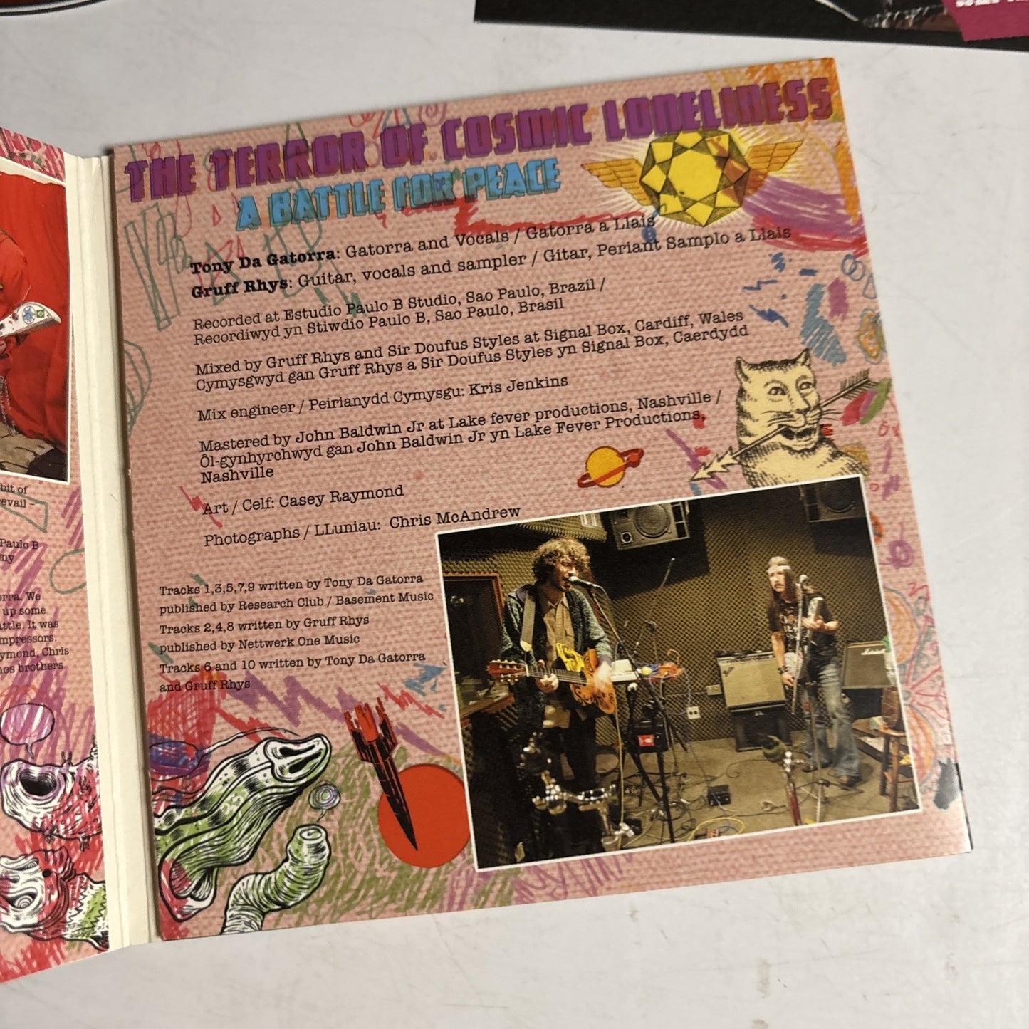 Gruff Rhys, Tony Da Gatorra – The Terror Of Cosmic Loneliness (CD, 2010) UK