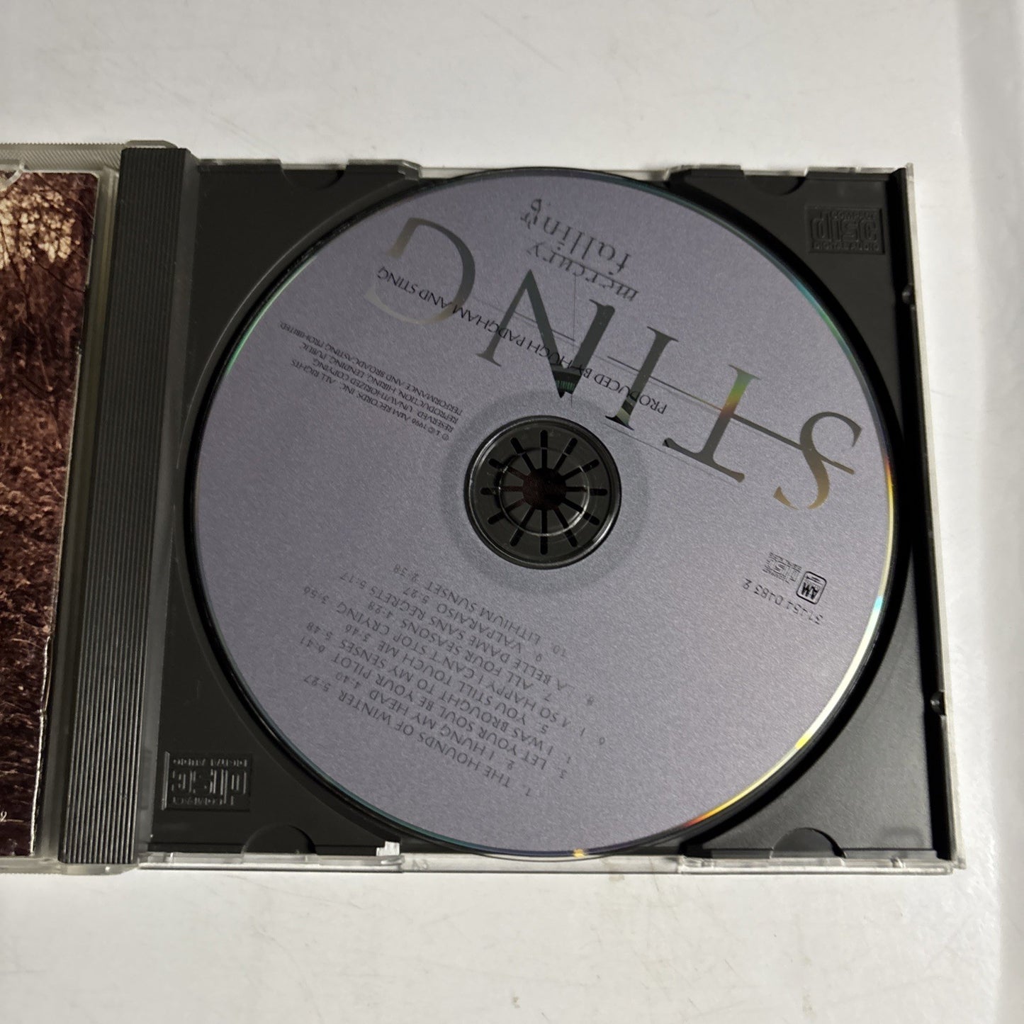 Sting – Mercury Falling (CD, 1996)  US 31454 0483 2