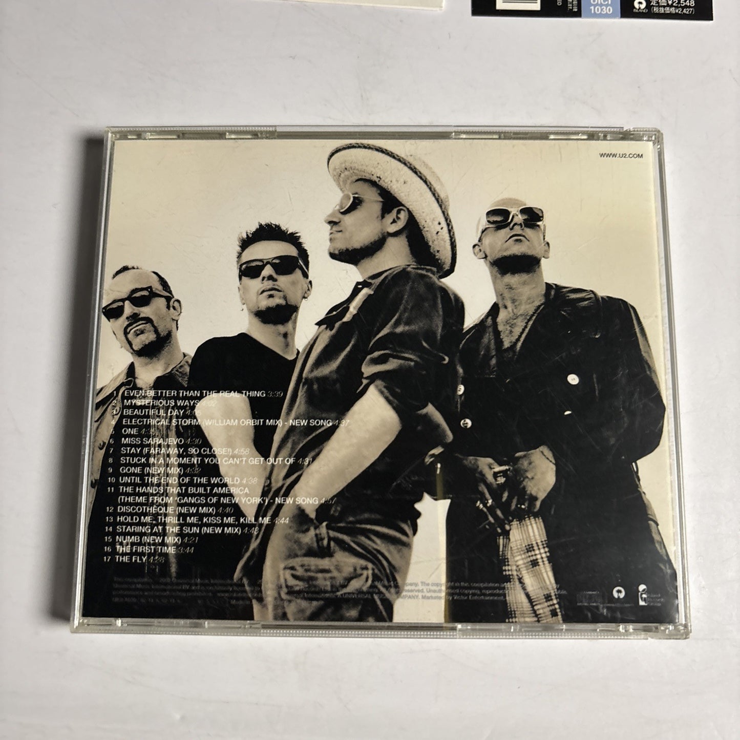 U2 – The Best Of 1990-2000 (CD, 2002) Japan Bonus Track Obi UICI-1030