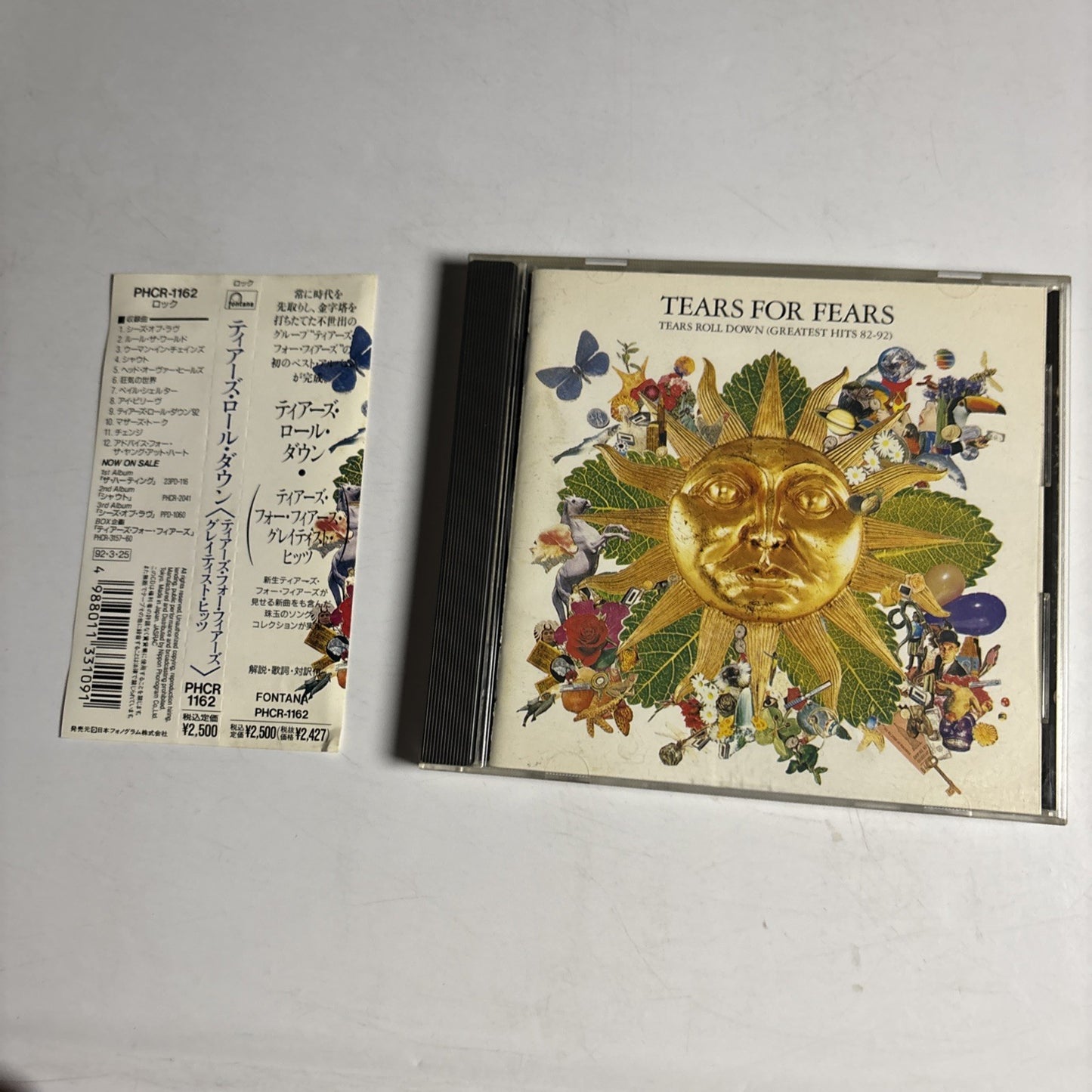 Tears For Fears – Tears Roll Down (Greatest Hits 82-92) (CD, 1992) Japan obi