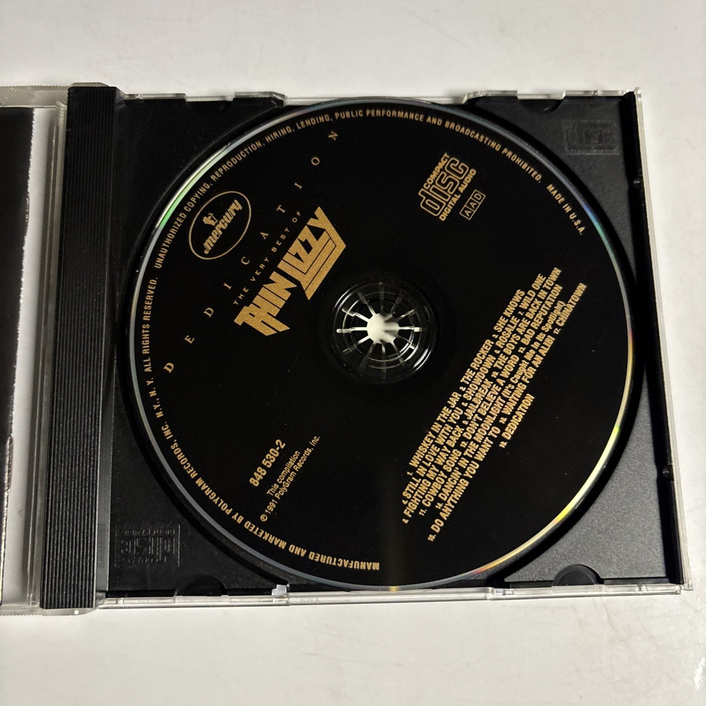 Thin Lizzy – Dedication: The Very Best Of Thin Lizzy (CD, 1991) US 848 530-2