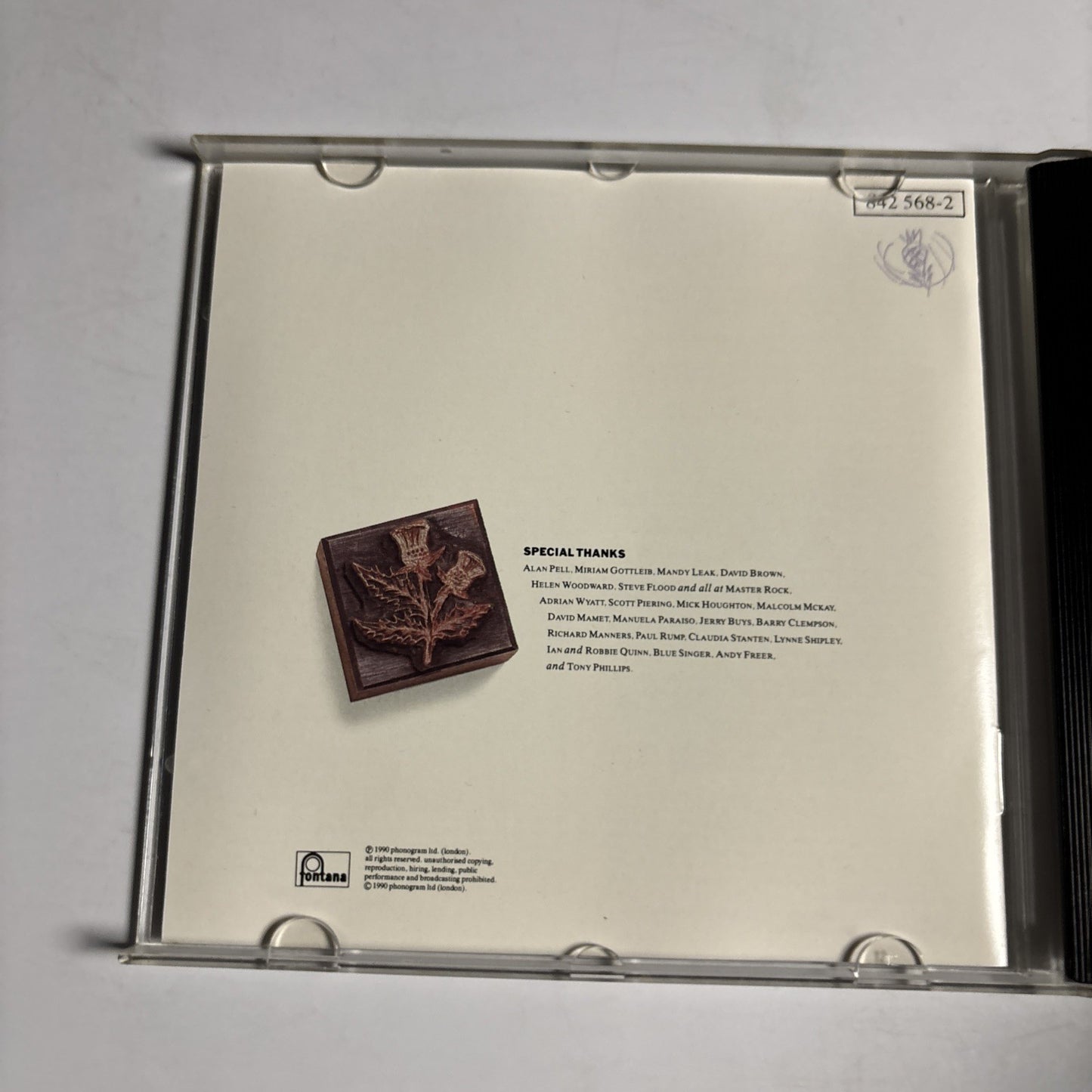 Ruby Blue – Down From Above (CD, 1990) UK 842 568-2