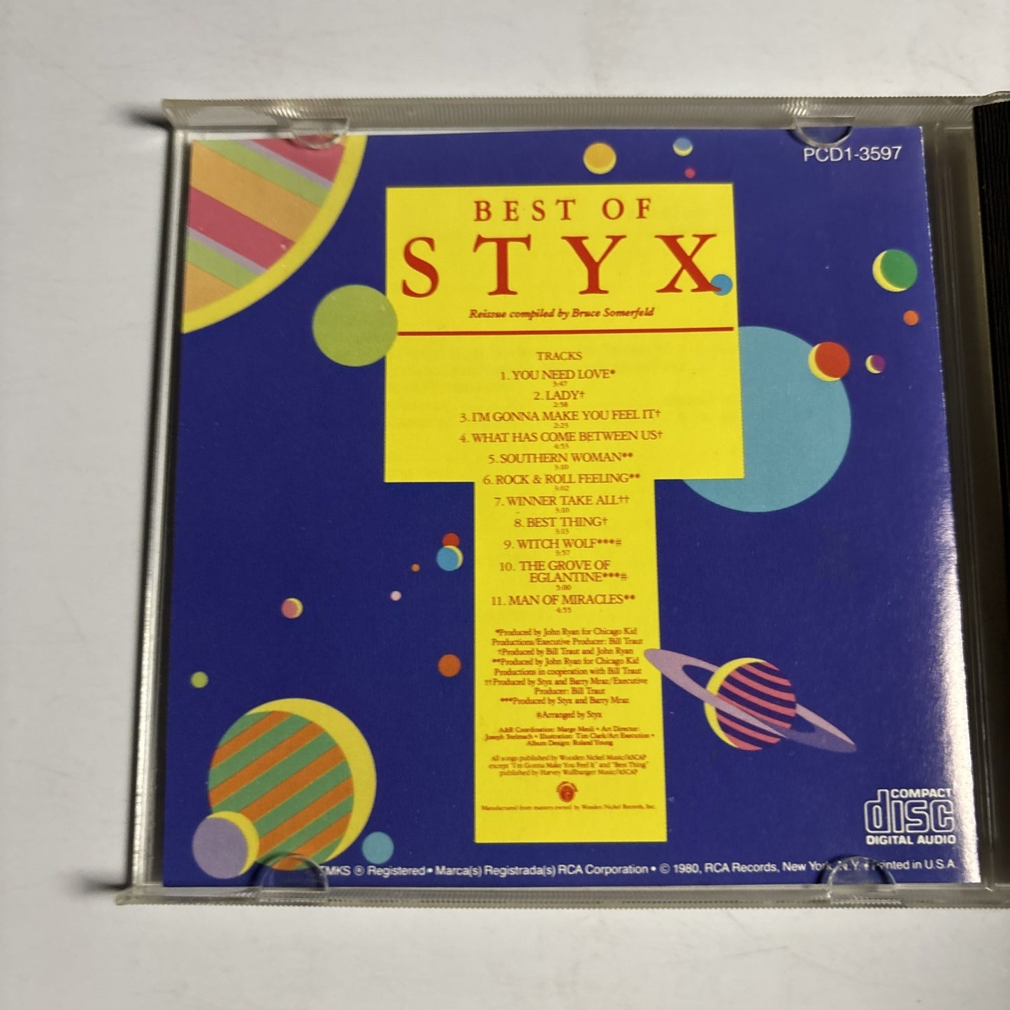 Styx – Best Of Styx (CD, 1984) US PCD1-3597