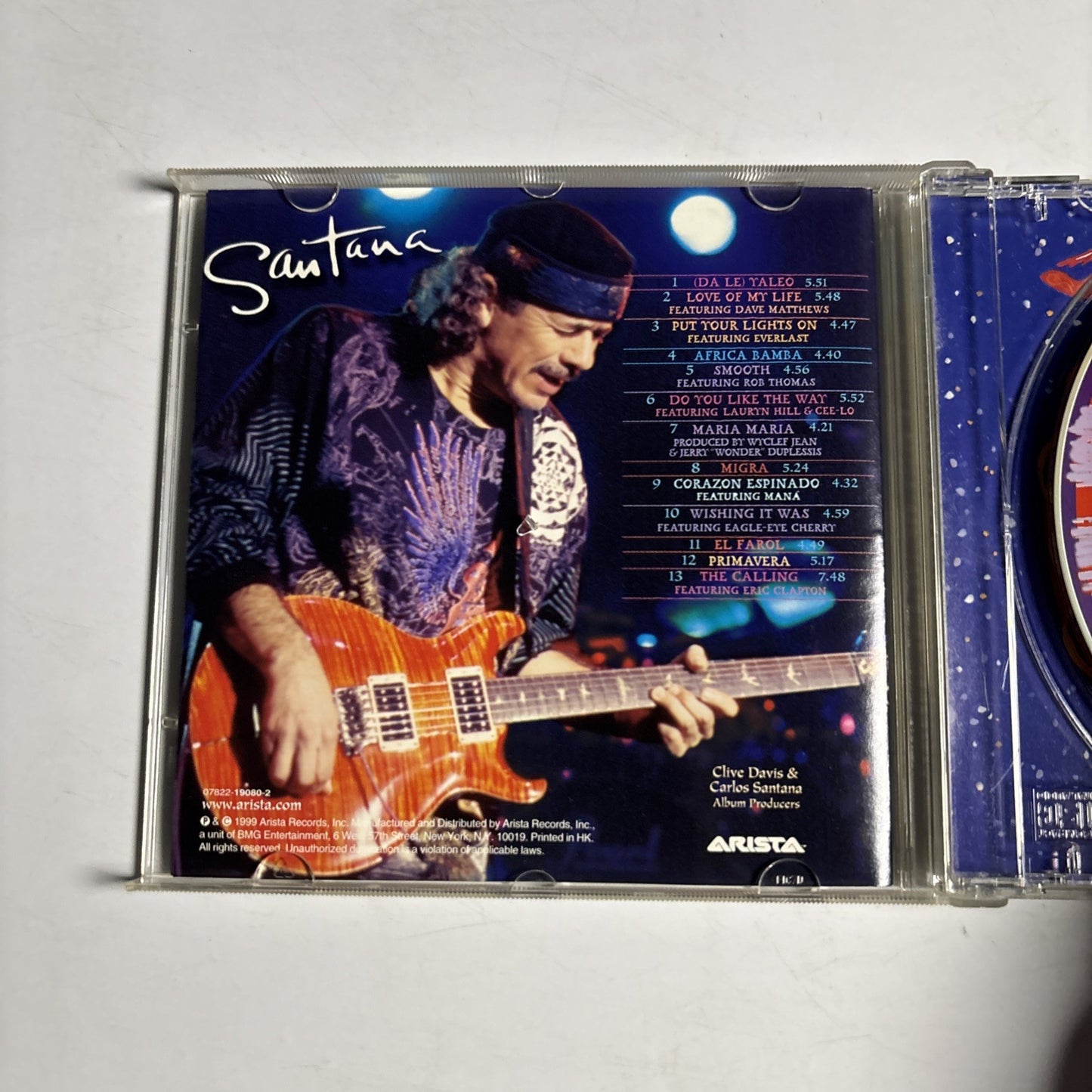 Santana – Supernatural (CD, 1999) US 07822-19080-2