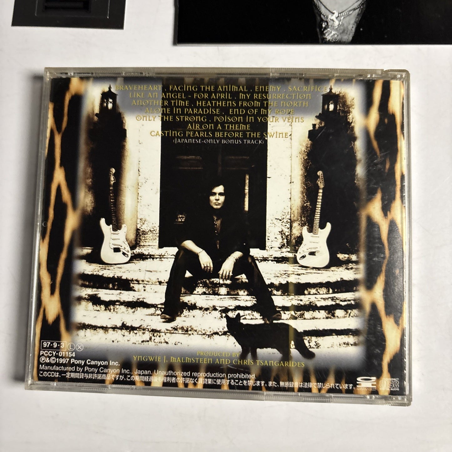 Yngwie Malmsteen – Facing The Animal (CD, 1997) Japan Sticker PCCY-01154