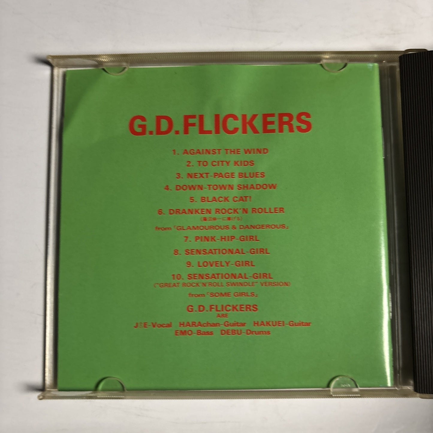 G.D. Flickers – G.D.Flickers (CD, 1989) Japan CAP-1015-CD