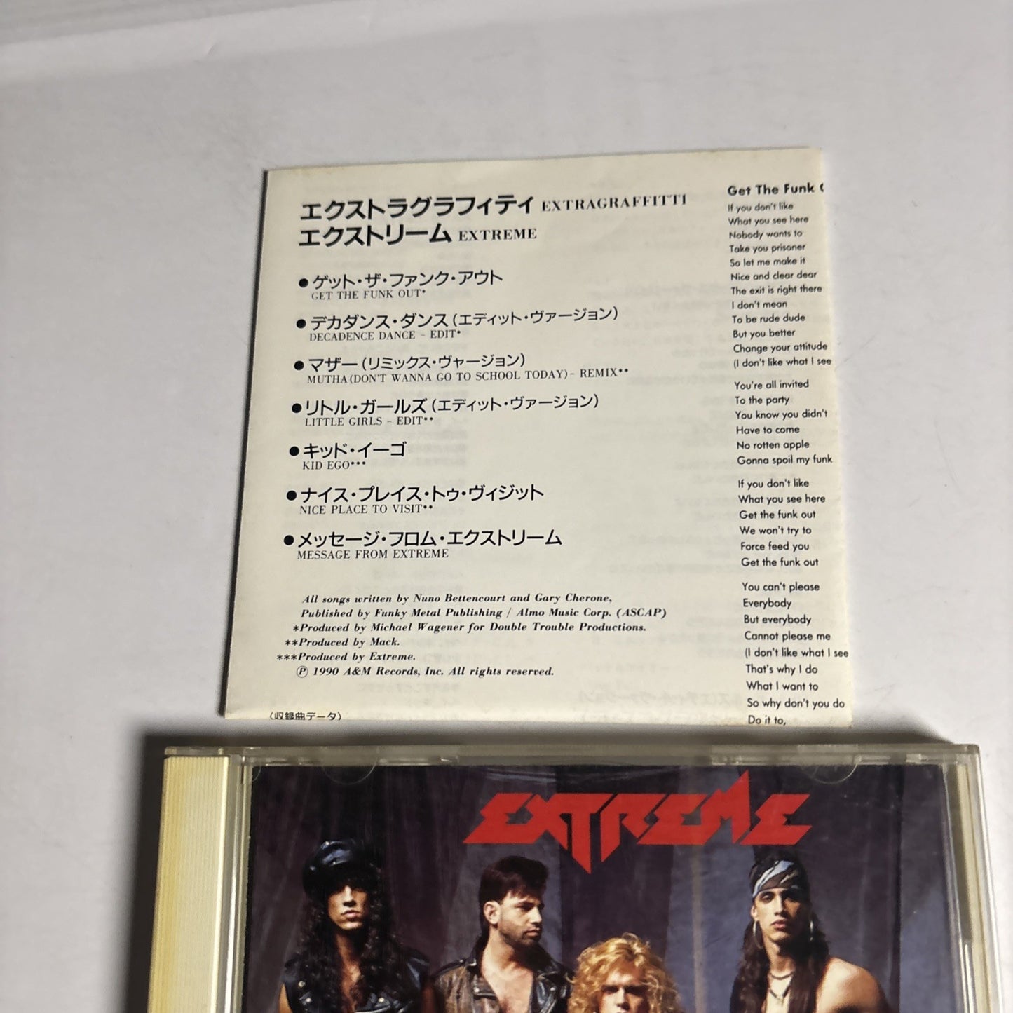 Extreme  – Extragraffitti  (CD, 1990) Japan PCCY-10155
