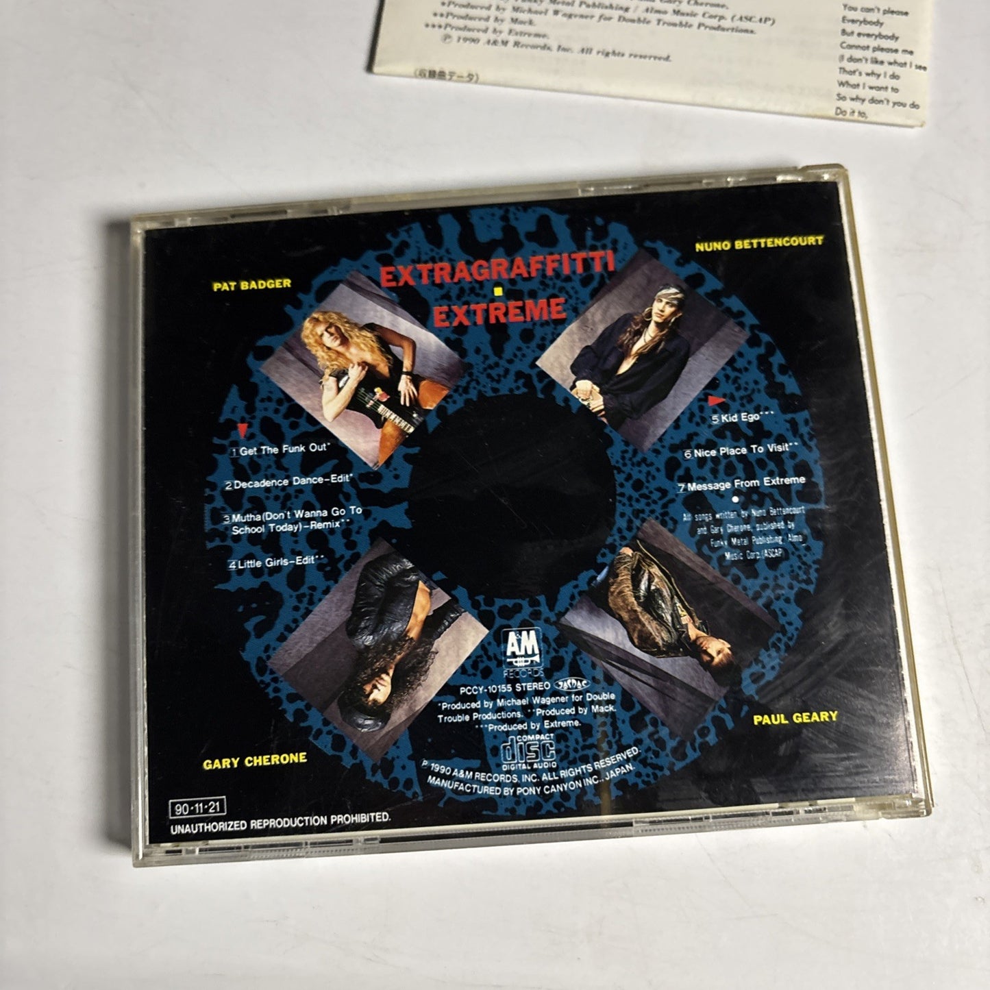 Extreme  – Extragraffitti  (CD, 1990) Japan PCCY-10155