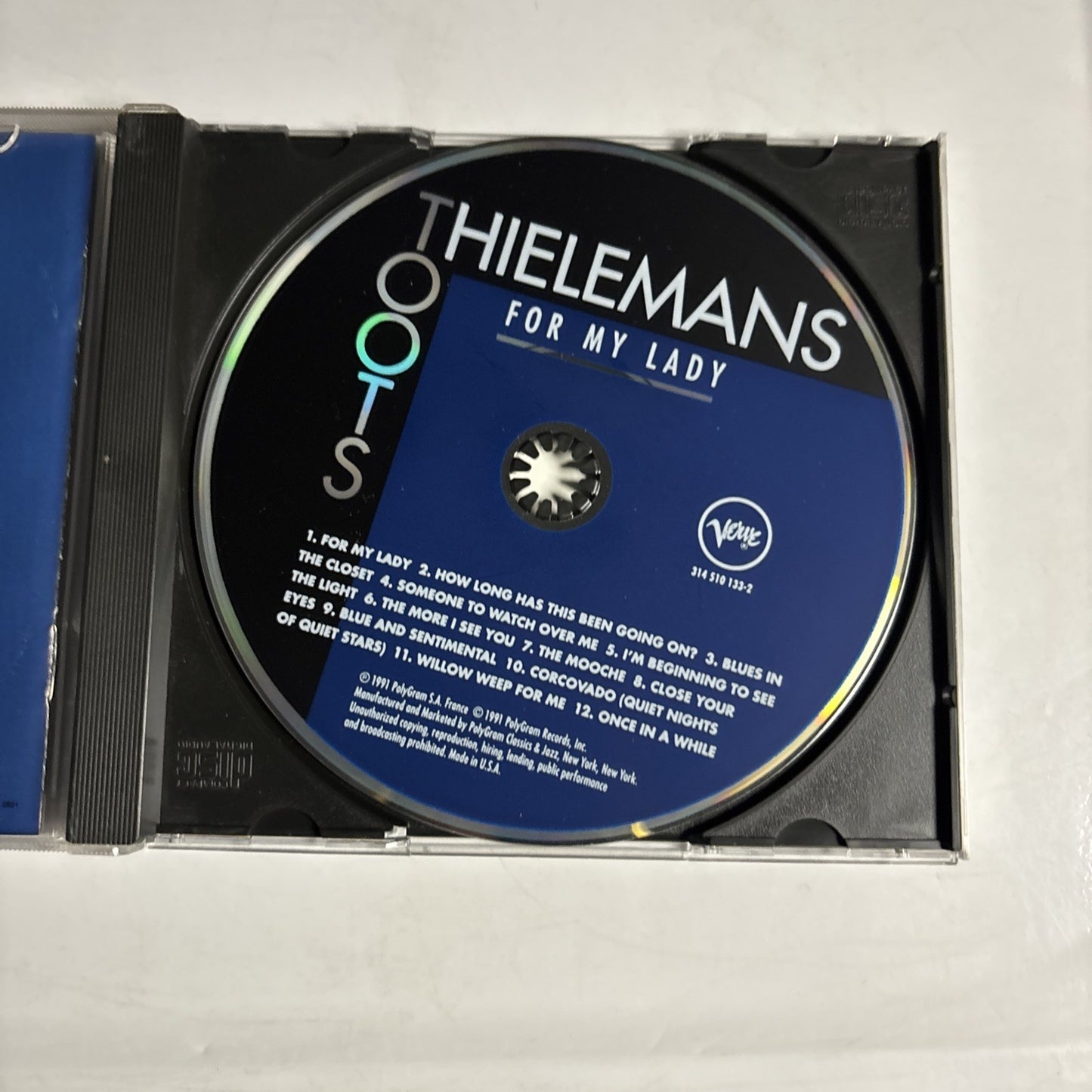 Toots Thielemans, Shirley Horn Trio – For My Lady (CD, 1991) US 314 510 133-2