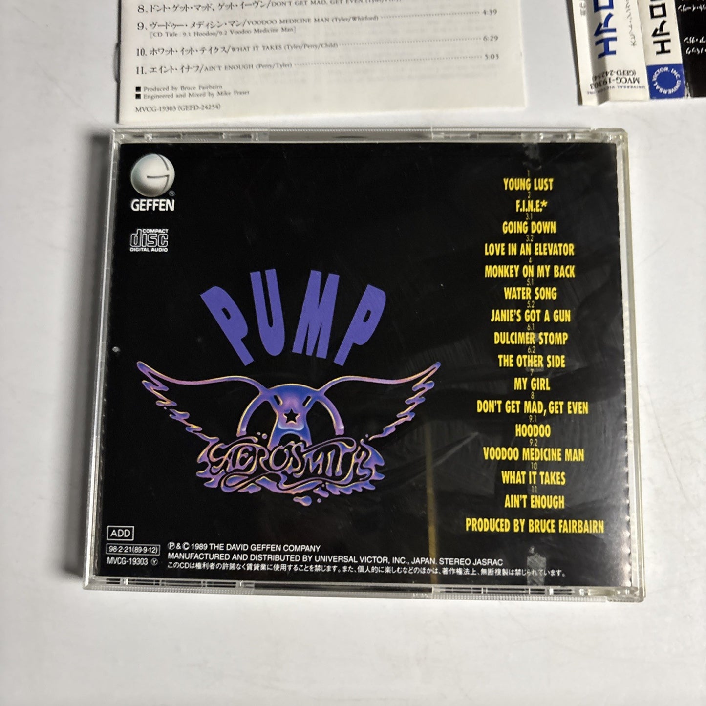 Aerosmith – Pump (CD, 1998) Japan obi MVCG-19303