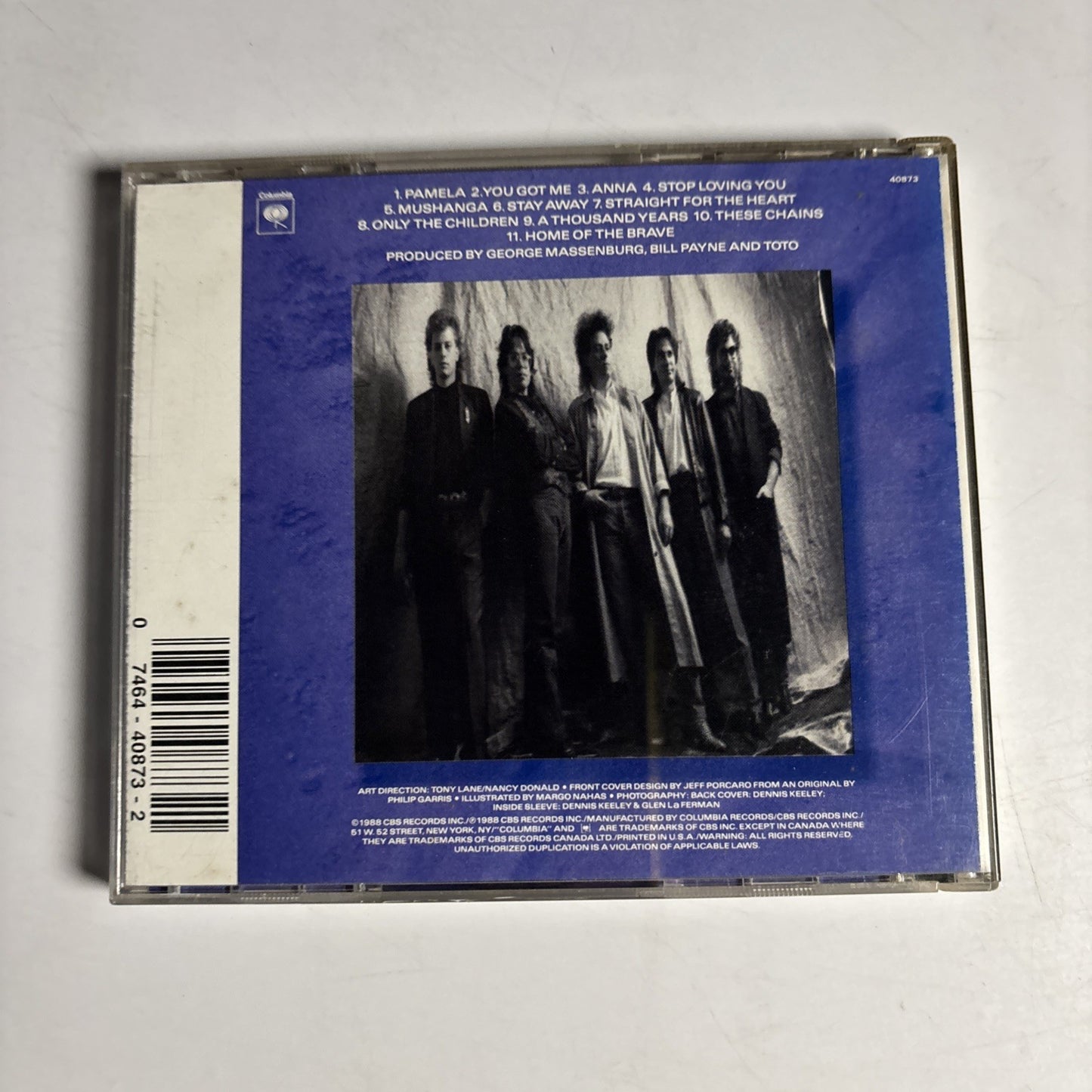 Toto – The Seventh One (CD, 1988) US CK 40873