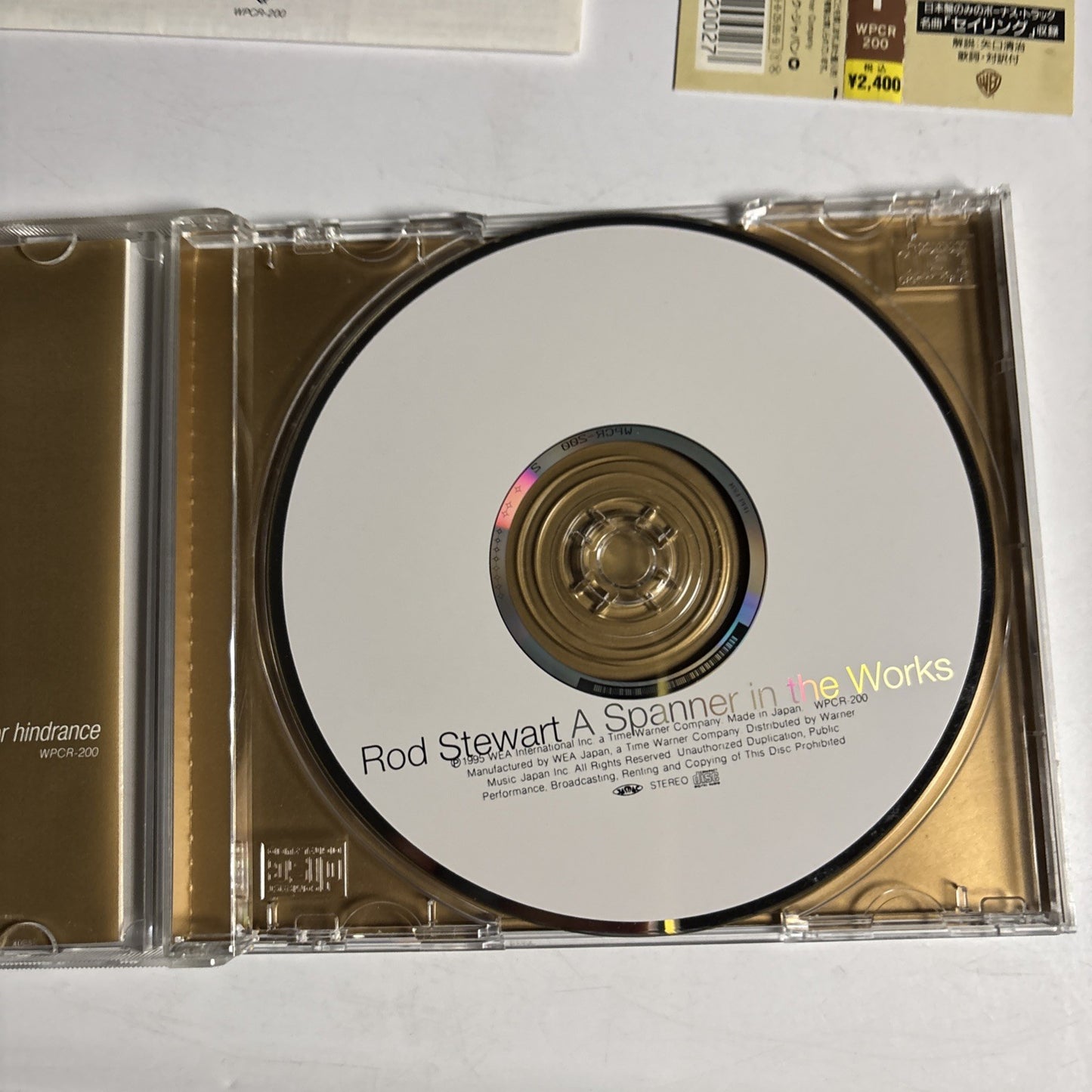 Rod Stewart – A Spanner In The Works (CD, 1995) Japan Bonus Trackm obi WPCR-200