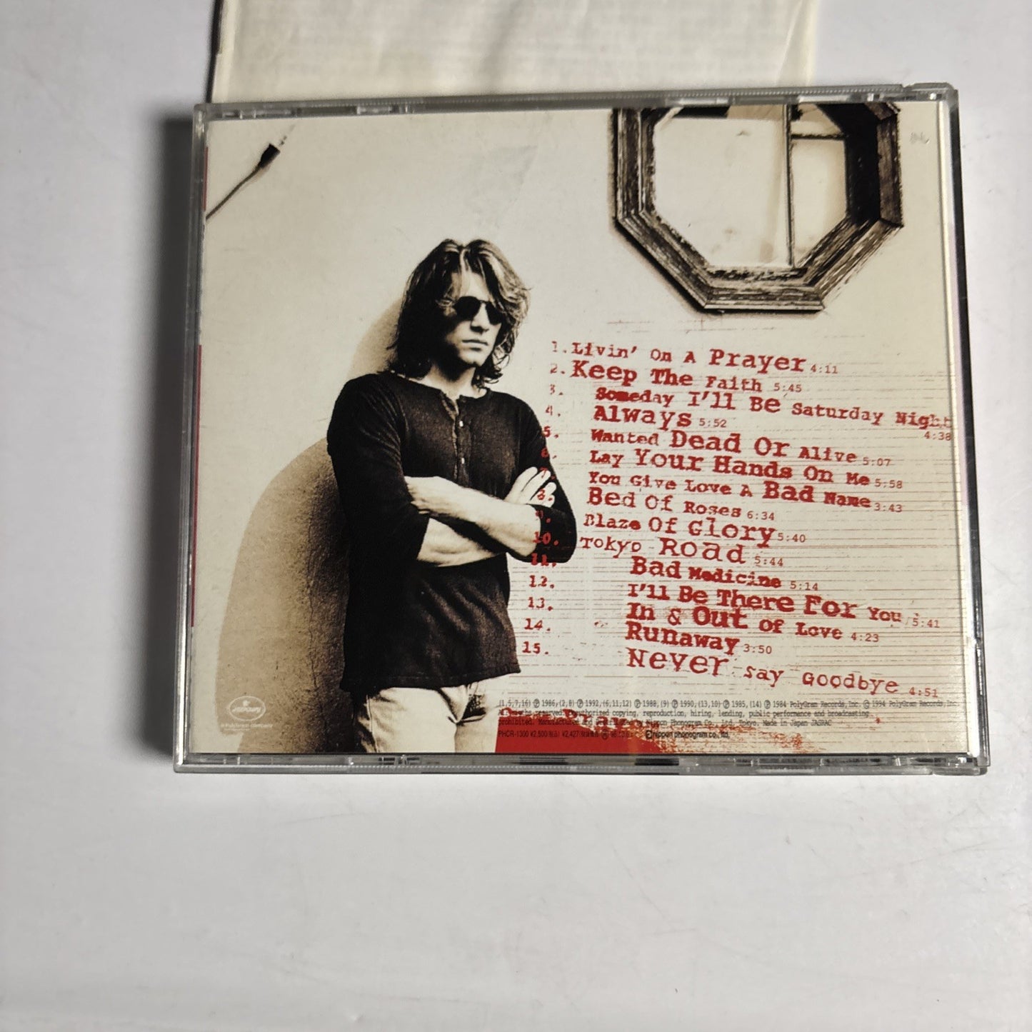 Bon Jovi – Cross Road (The Best Of Bon Jovi) (CD, 1994)  Japan PHCR-1300