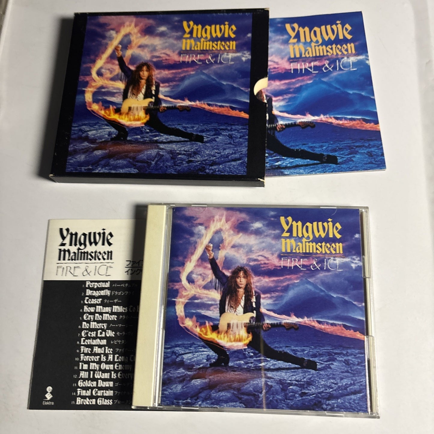 Yngwie Malmsteen – Fire & Ice (CD, 1992) Japan WMC5-479