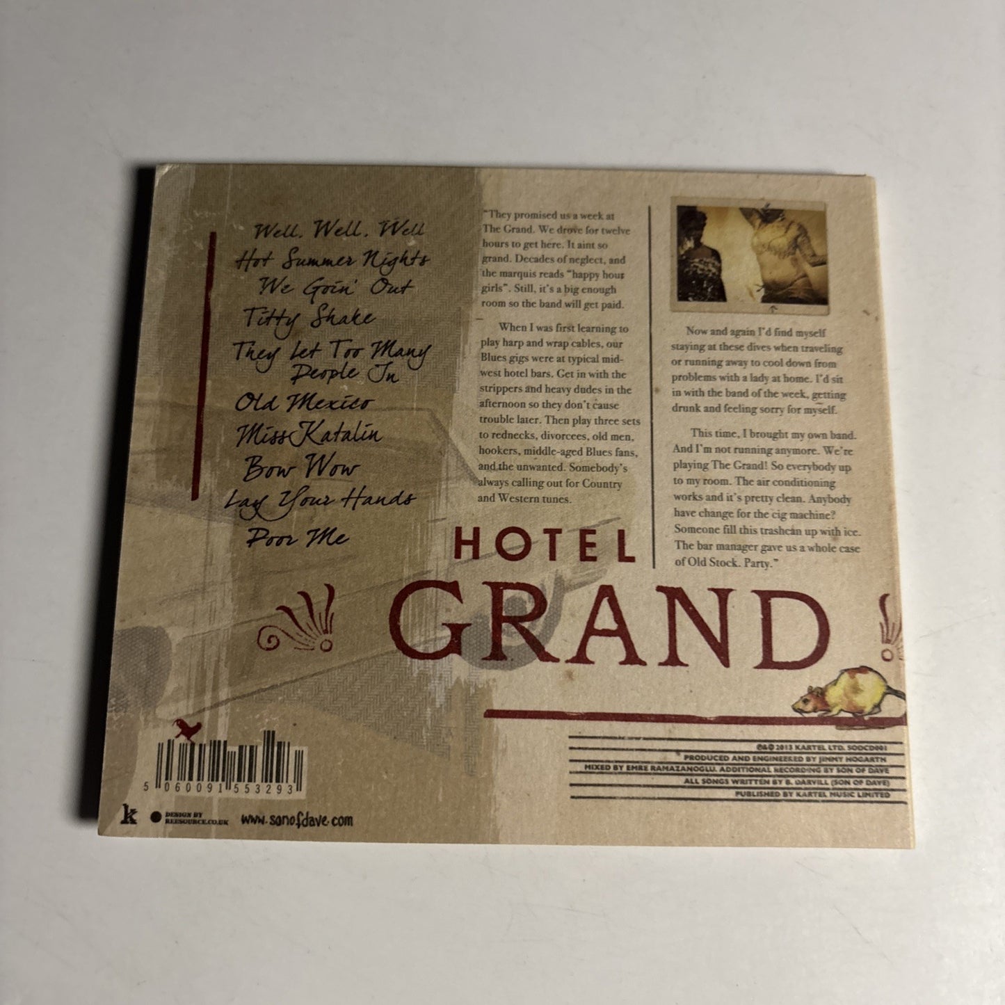 Son Of Dave – Blues At The Grand (CD, 2013) UK Digipak SODCD001