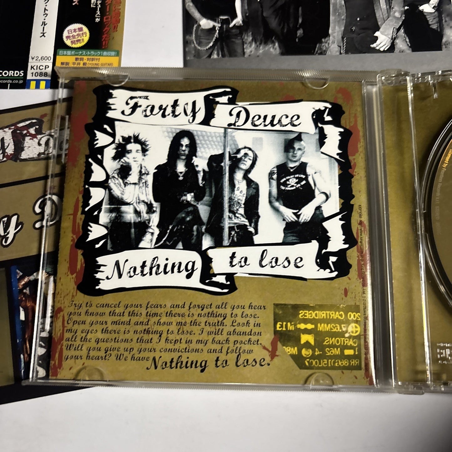 Forty Deuce – Nothing To Lose (CD, 2005) Japan Bonus Track, Obi KICP 1088
