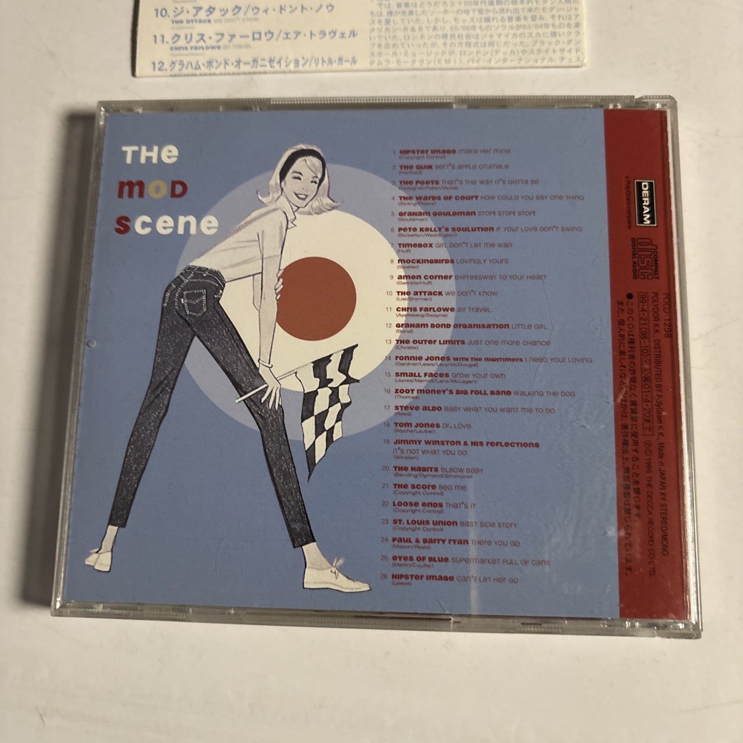 Various – The Mod Scene (CD, 1999) Japan POCD 1298